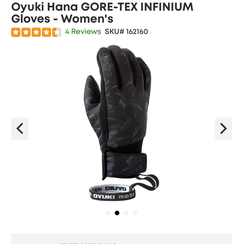 Skiing Gloves wore once, too small for my man hands. Missed return date
